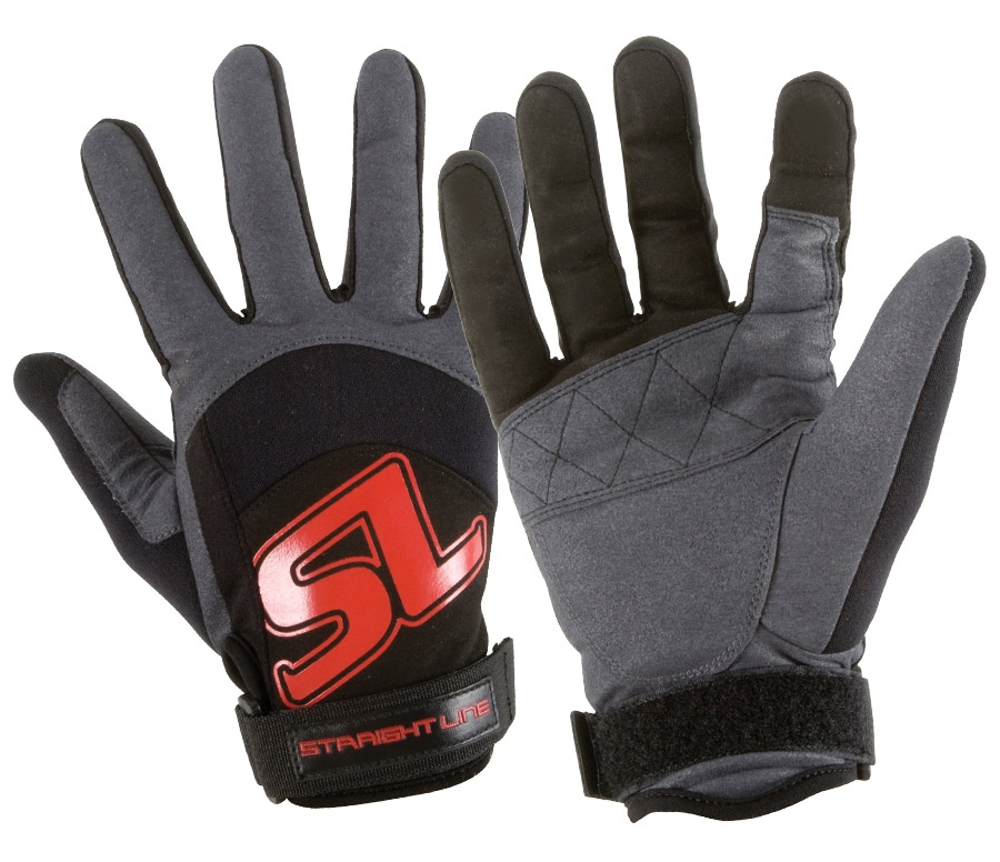 Гидроперчатки Straight Line Performance Glove Black/Grey/Red 2XL