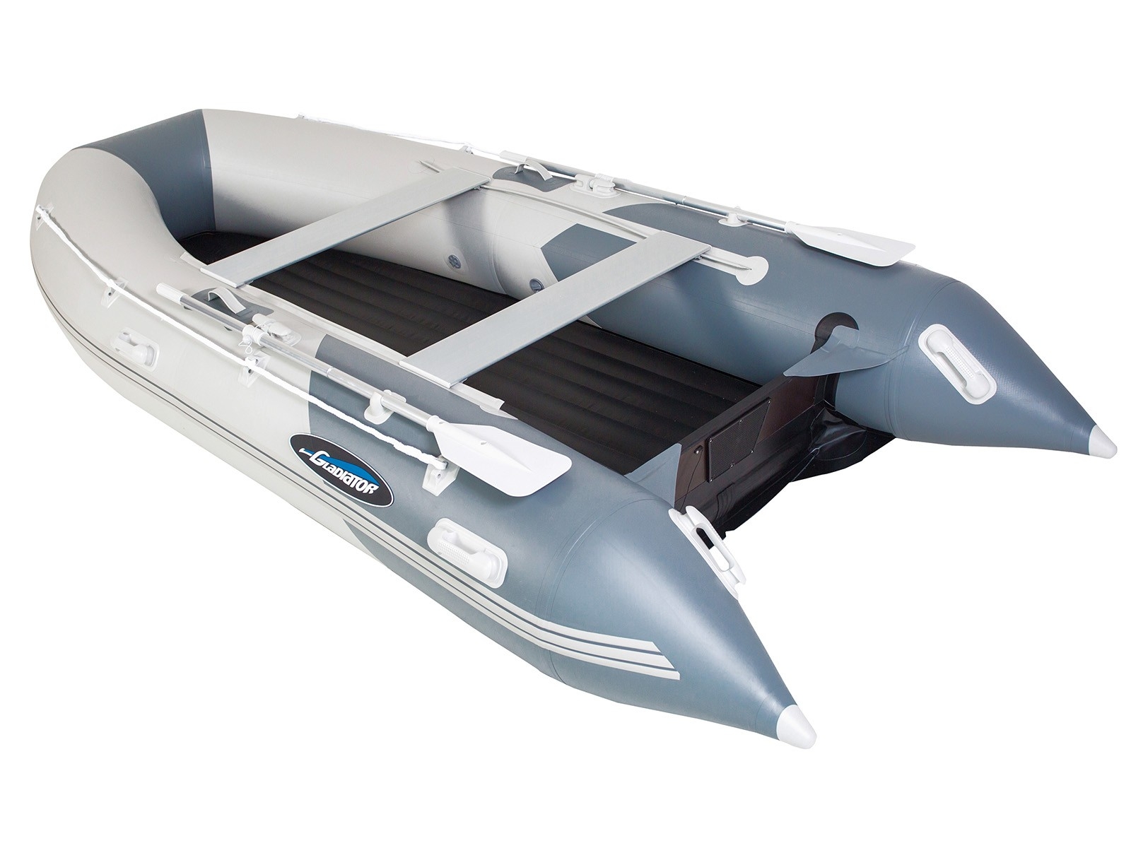 Надувная лодка GLADIATOR E350 (темно-серый)