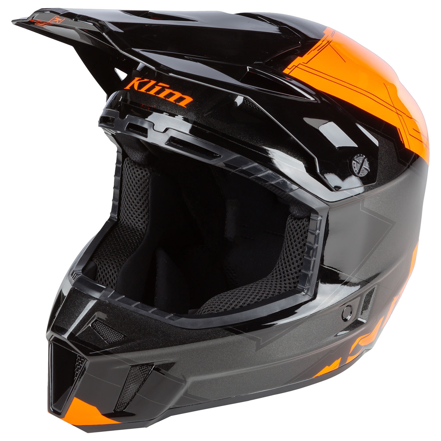 Шлем / F3 Helmet ECE MD Verge Strike Orange Klim
