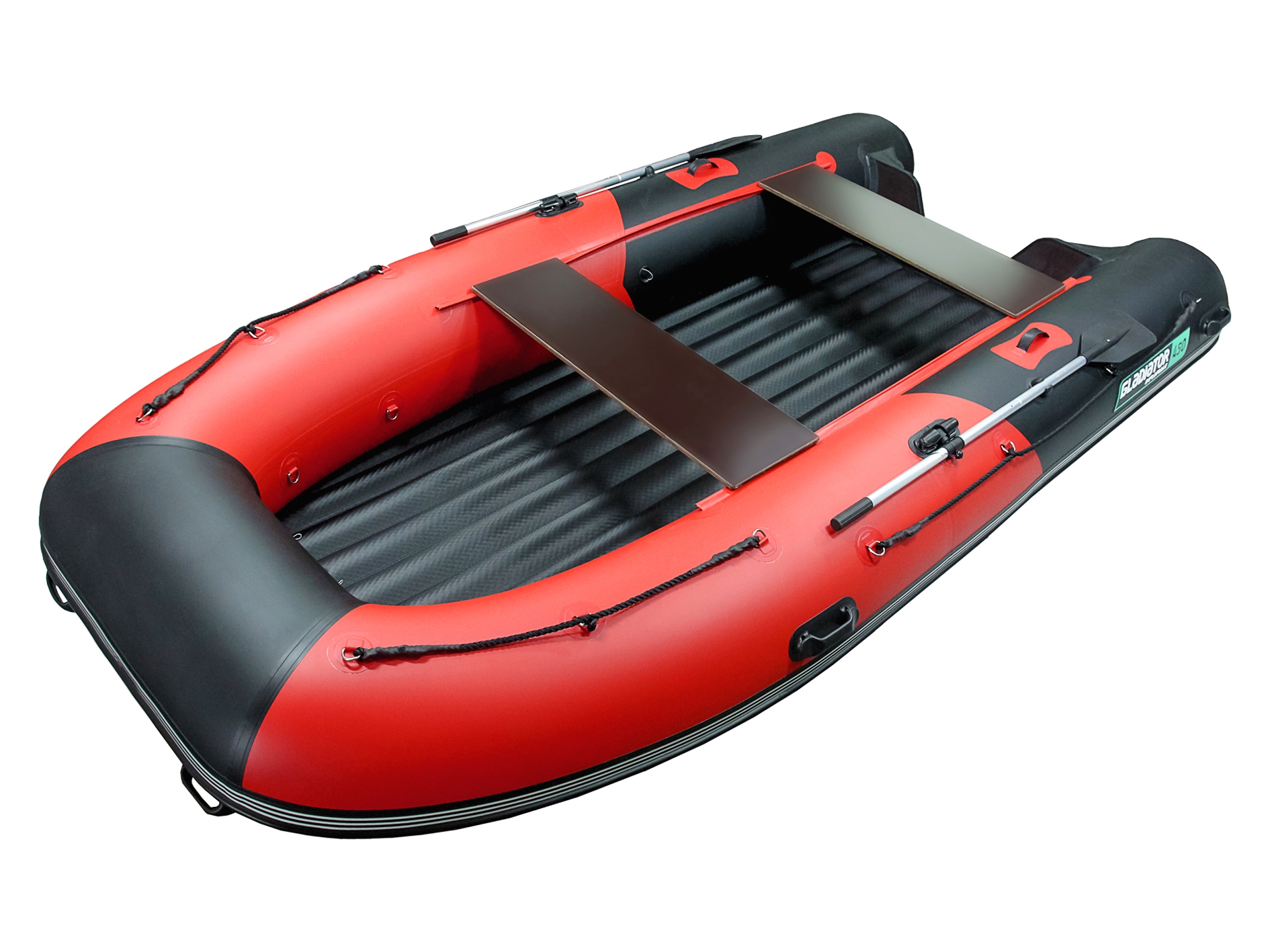Надувная лодка GLADIATOR E330R (красно-черный)
