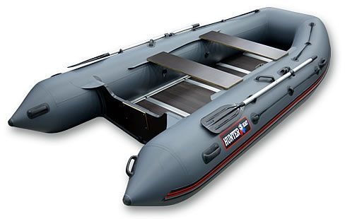Надувная лодка Хантер 360, цвет серый