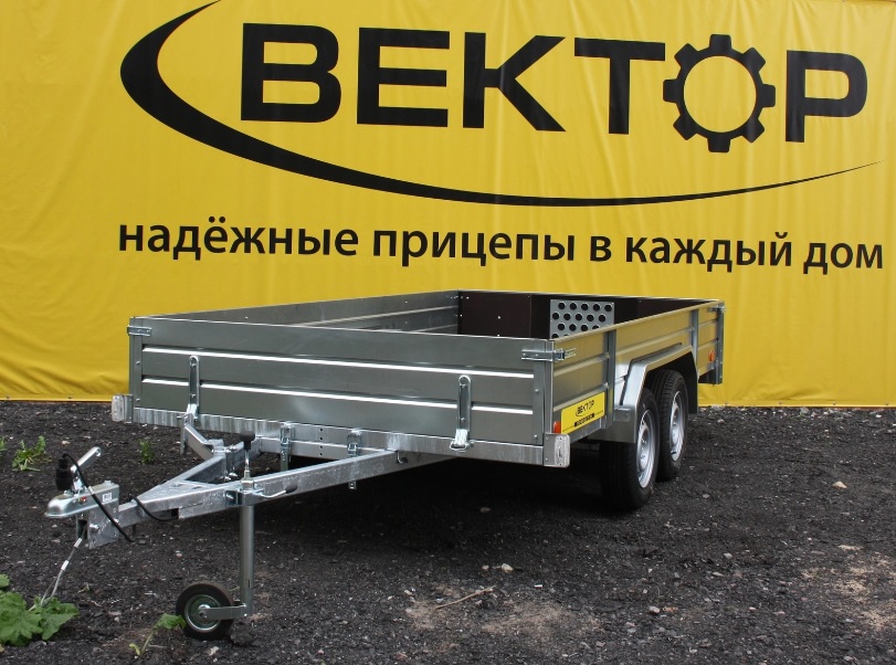 Бортовой двухосный прицеп Вектор ЛАВ 81013E (колея 1740 мм)