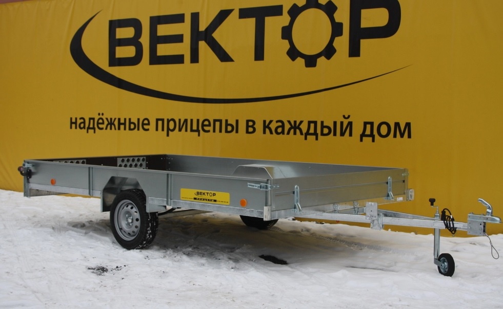 Бортовой прицеп Вектор ЛАВ 81012B (колея 1780 мм)