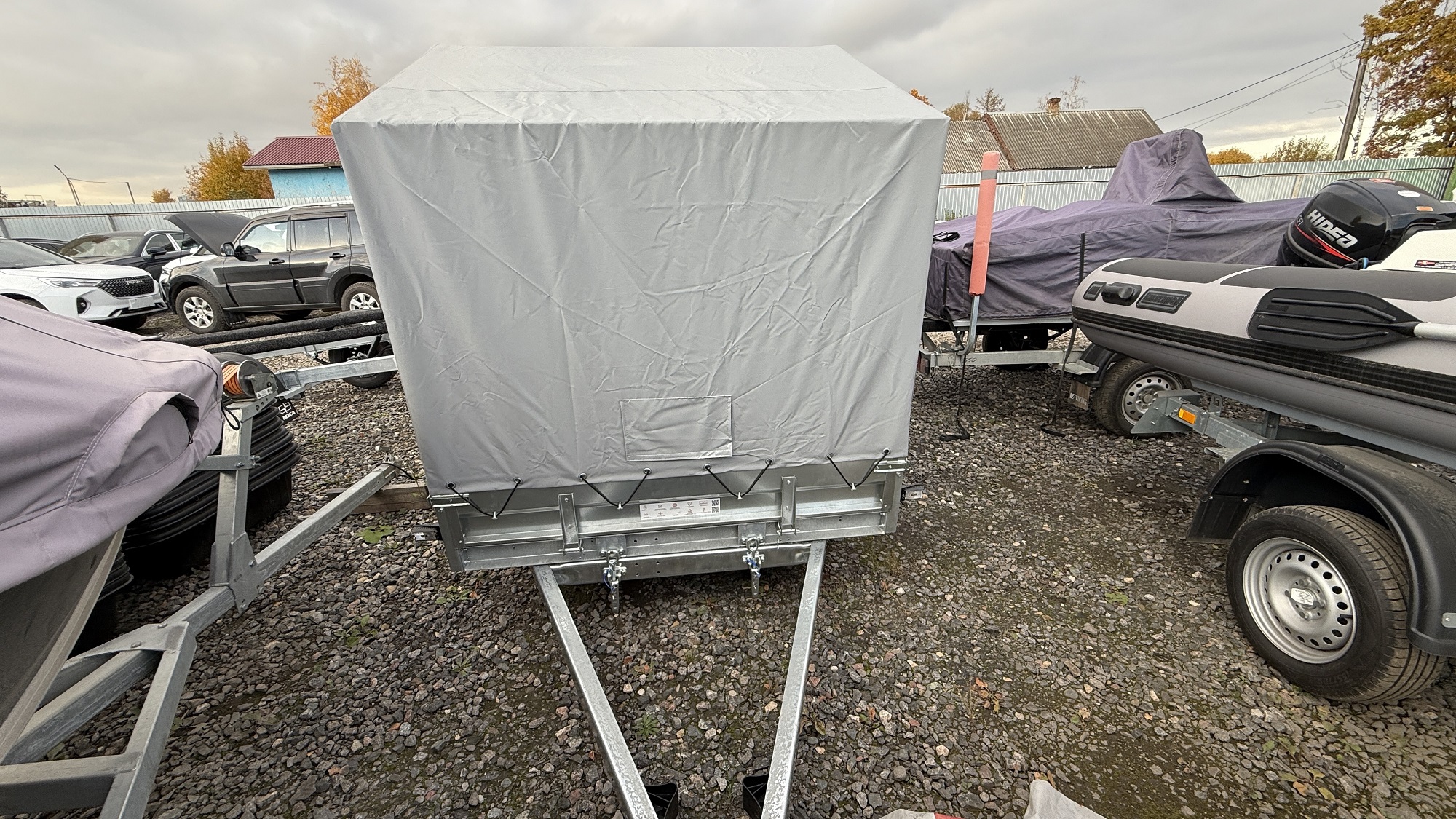 Прицеп бортовой Трейлер 3,5м х 1,5м с тентом