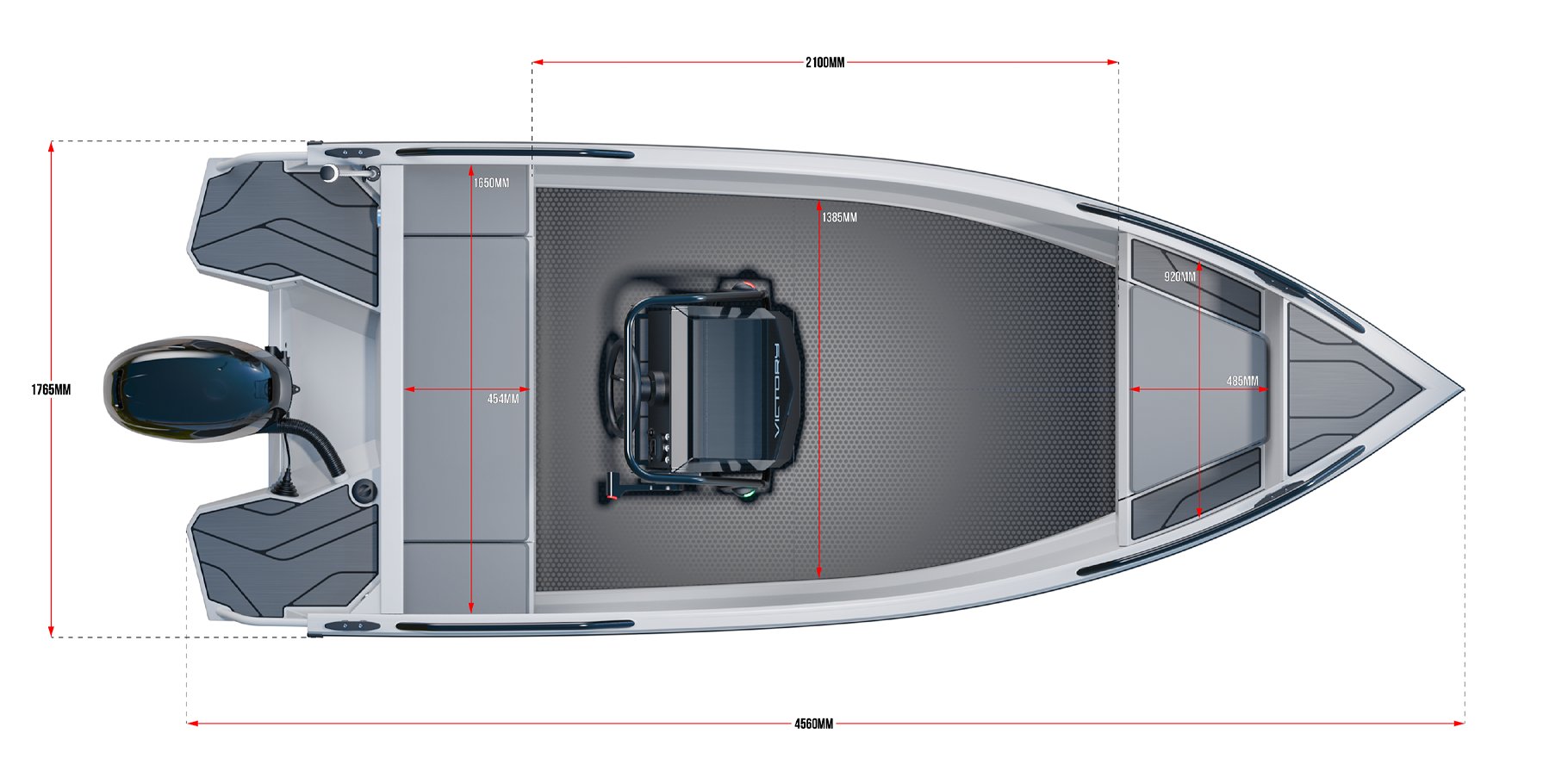 Лодка алюминиевая VICTORY A2