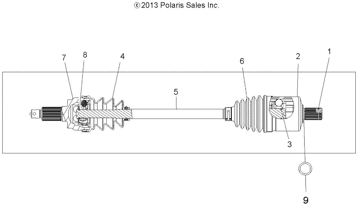 Привод в сборе ASM-DRIVE SHAFT FRONT DOJ 850-1000
