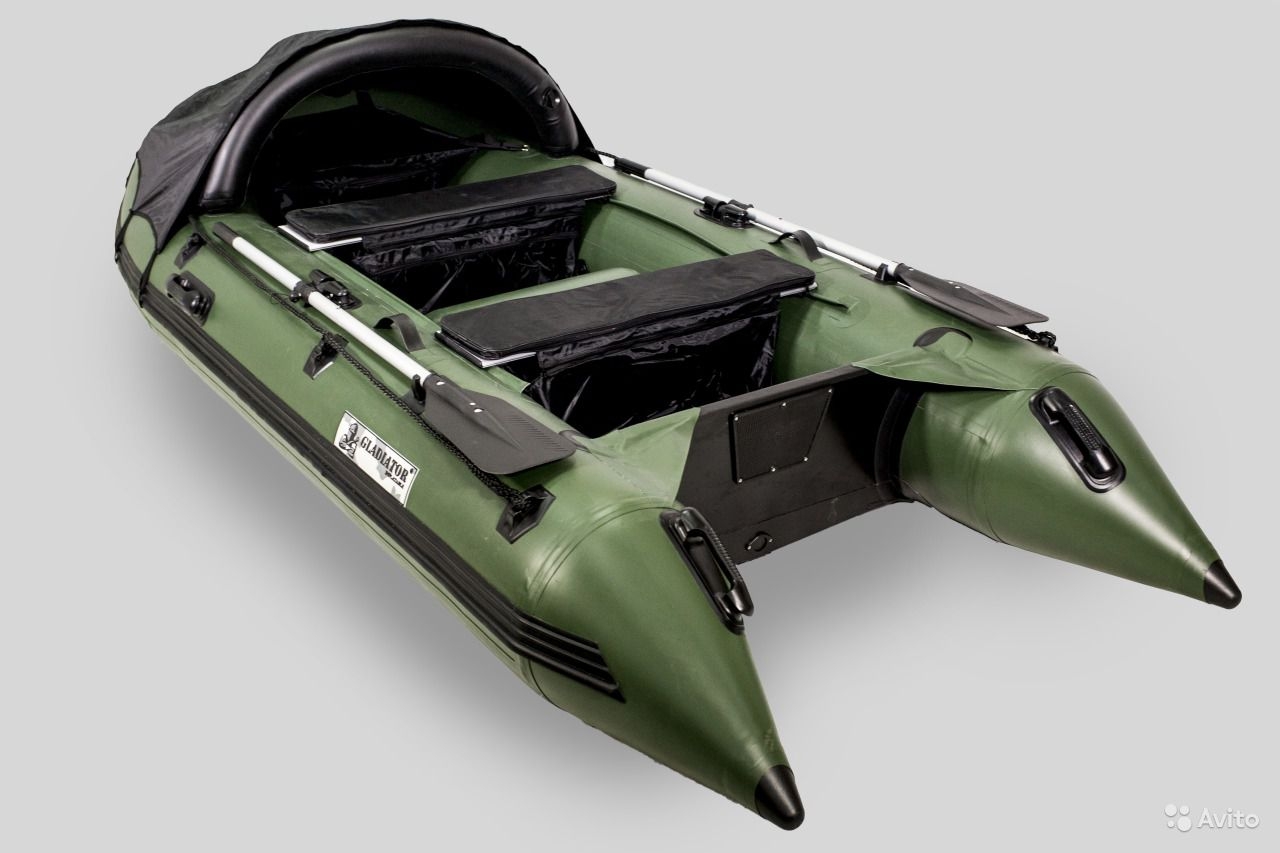 Надувная лодка GLADIATOR C370DP (зеленый)