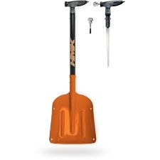 Лопата с набором инструментов HMK L-HANDLE SURVIVAL SHOVEL w/FLINT Orange