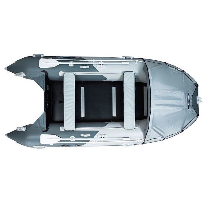 Надувная лодка GLADIATOR D370 DP (св-темно-серый)