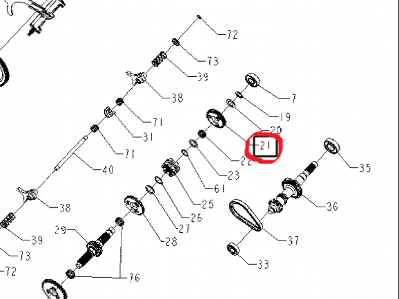Шестерня GEAR SPUR