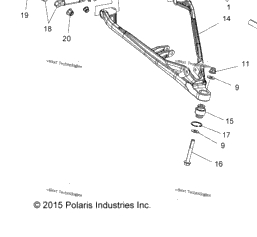 Рычаг / CONTROL ARM, LOWER, RH Black глянец