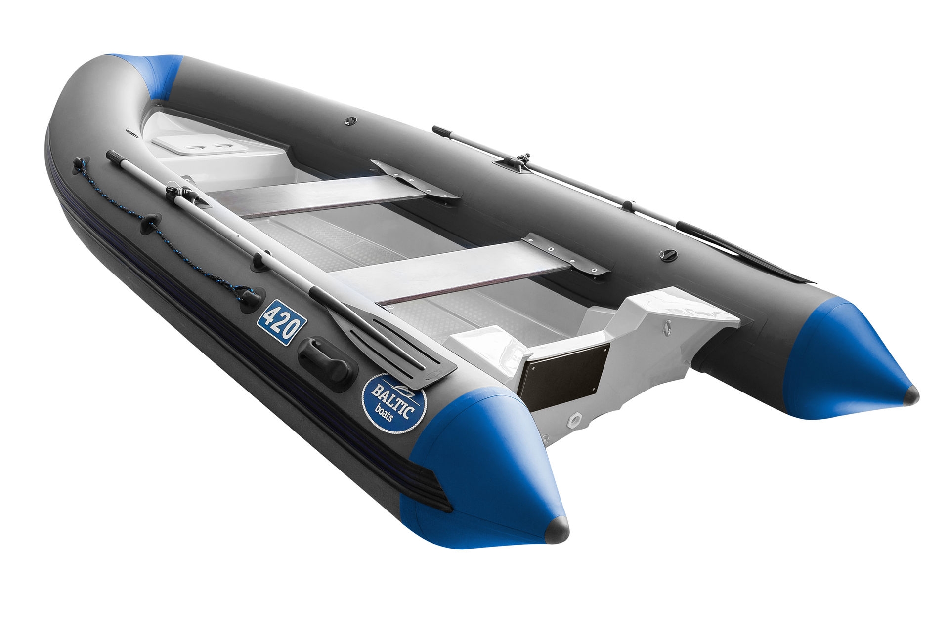 Лодка Baltic Boats RIB А420 Z светло-серый (усил. киля+ликтрос)