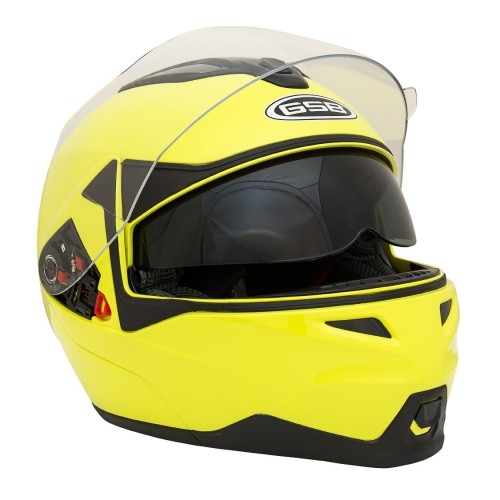 Шлем модуляр GSB G-339 желто-черный S