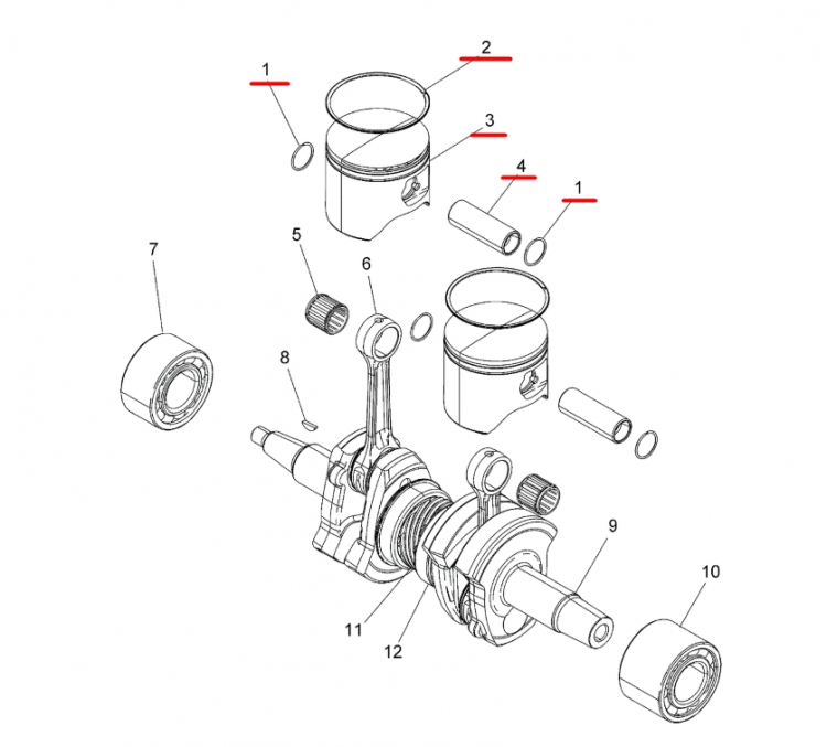 Поршень / K-PISTON 3023559