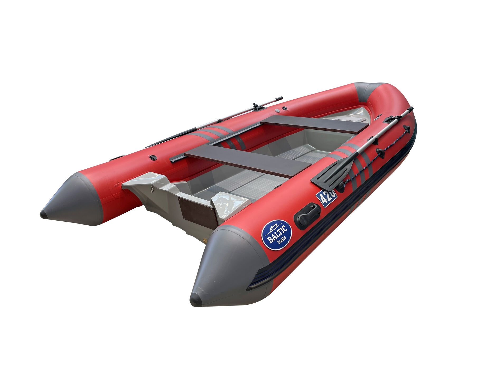 Лодка Baltic Boats RIB А420 Z красный