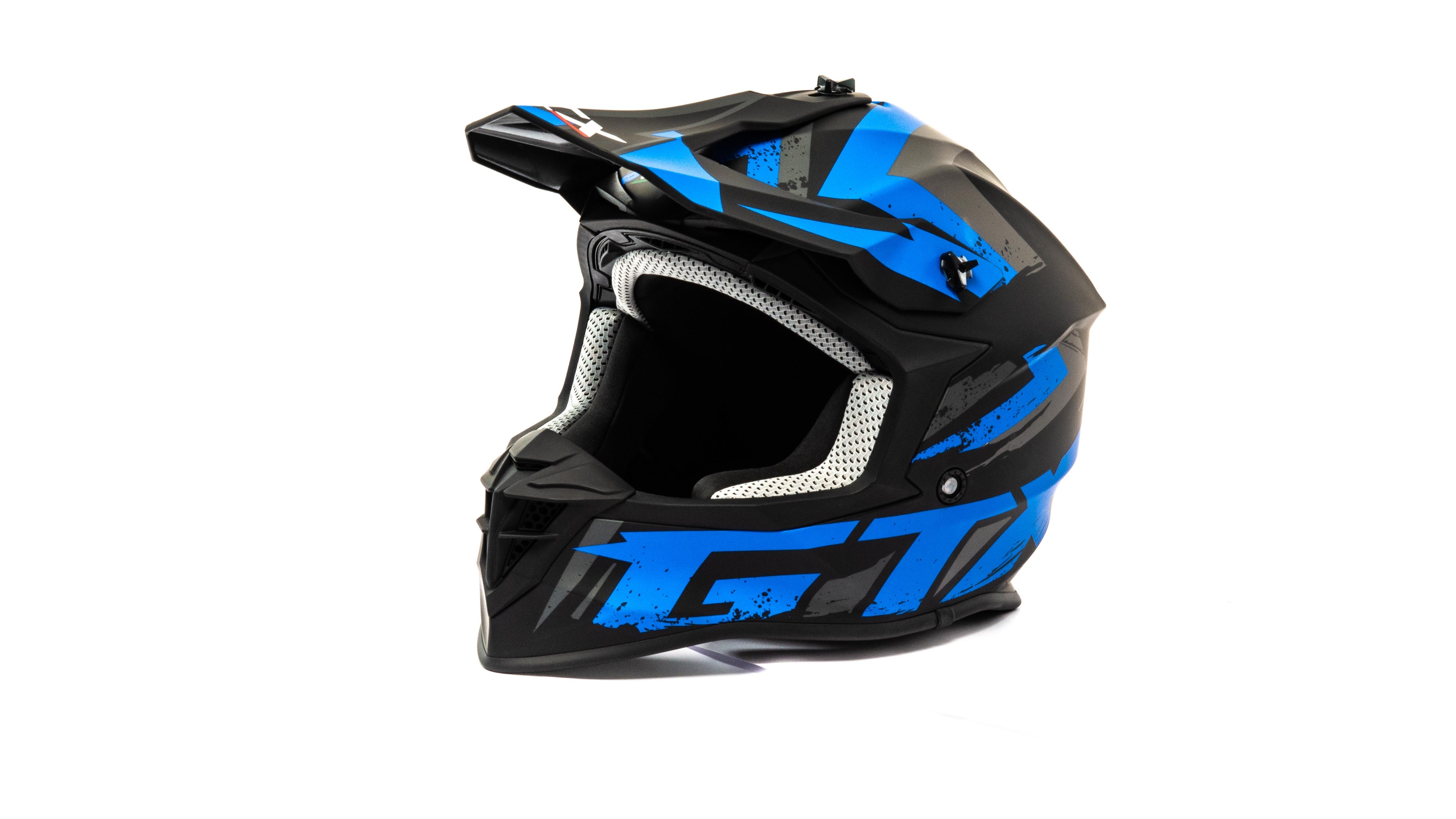 Шлем мото кроссовый GTX 623S (S) Black/Blue