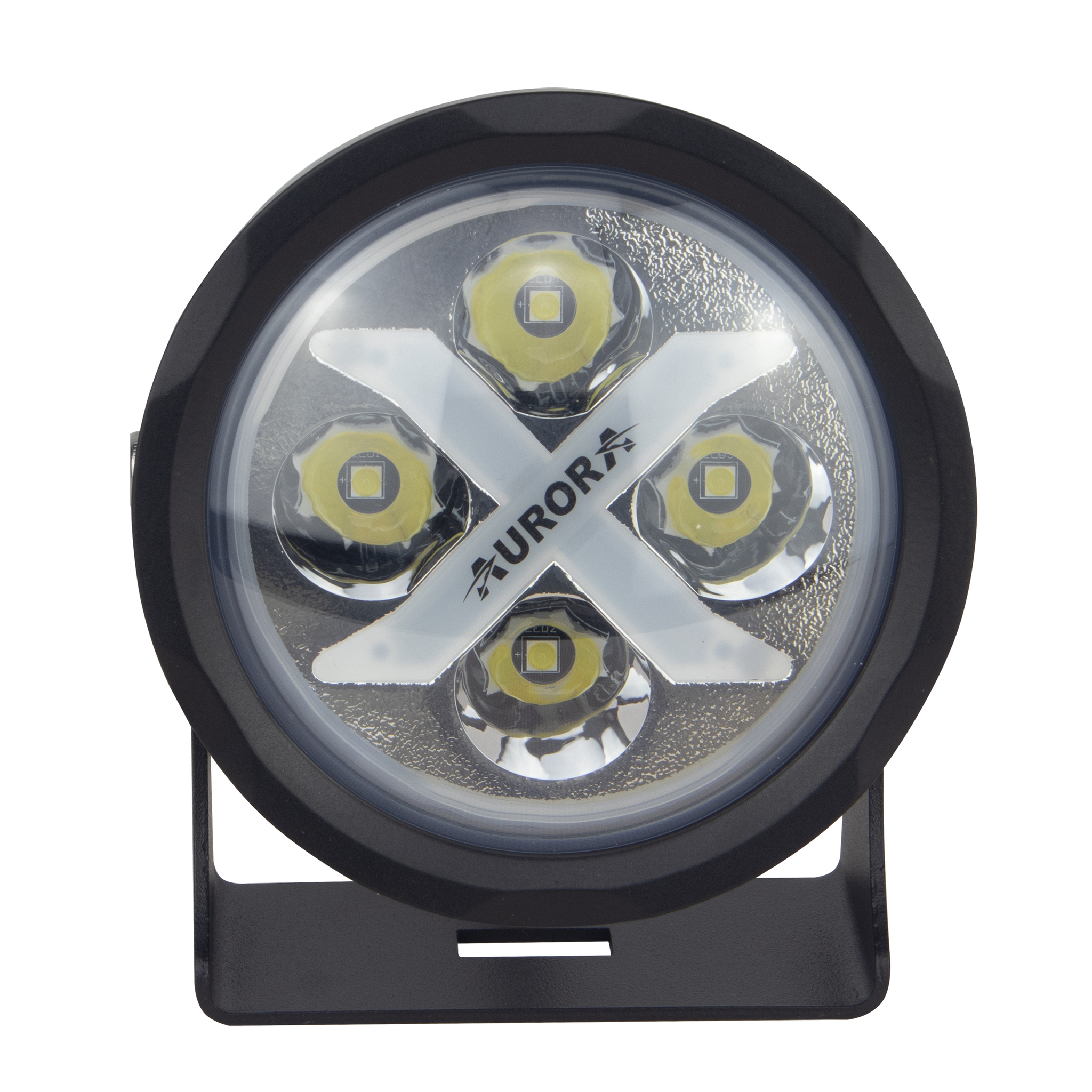 LED фара кругл, ИКС, 3200Лм, 40Вт, пара, красный