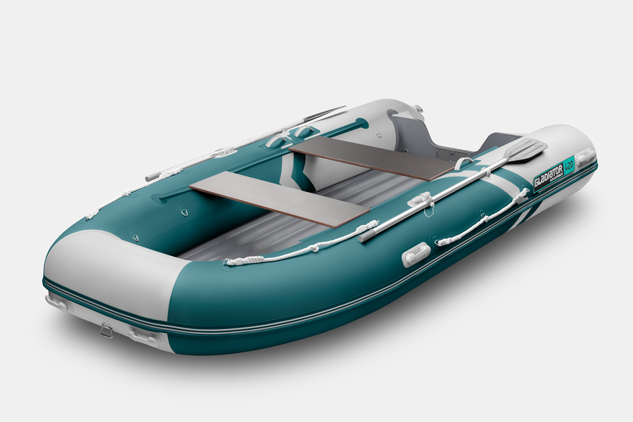 Надувная лодка GLADIATOR E450S (Морской зелено-белый) СПБ