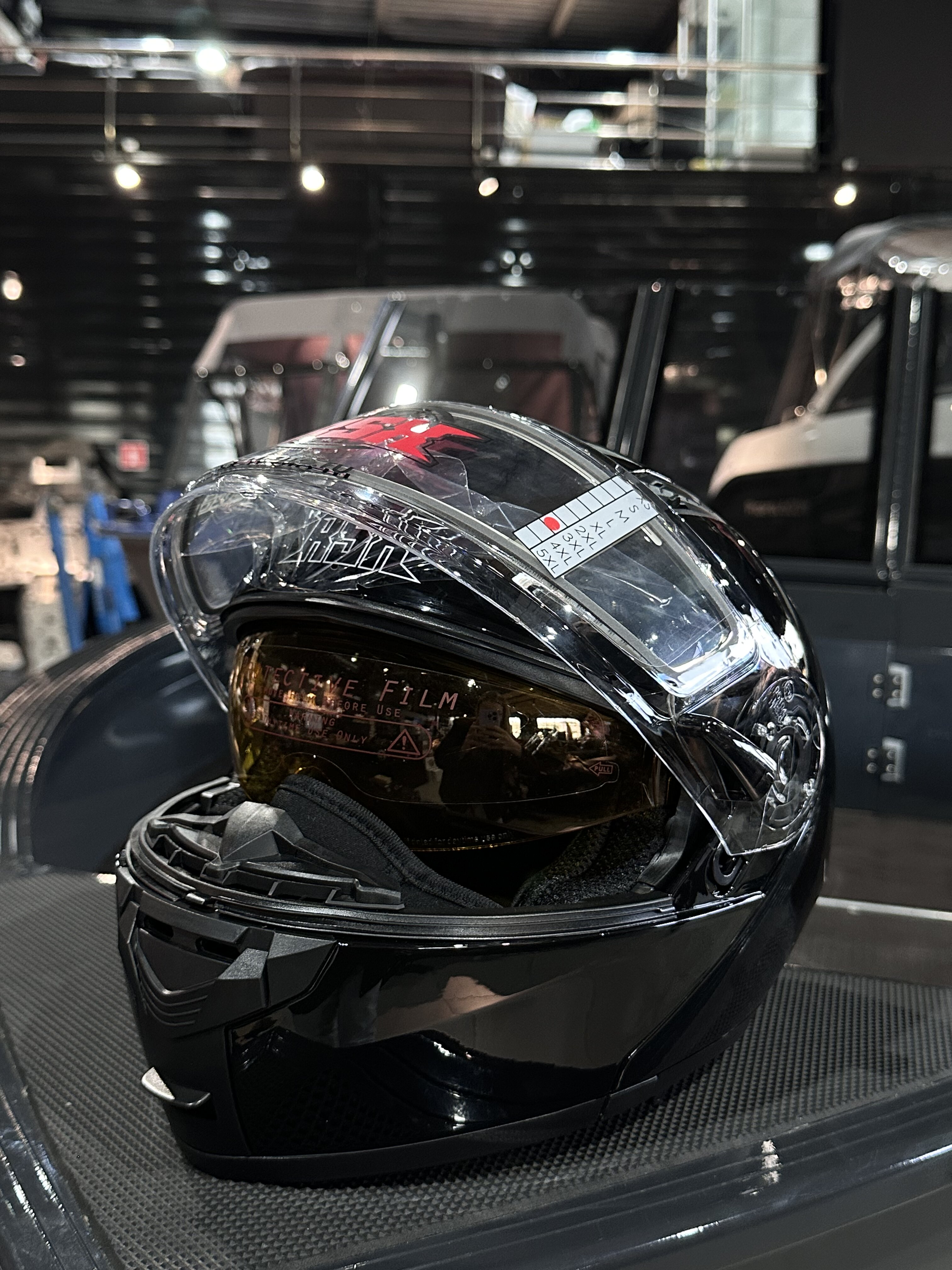 Шлем модуляр RSX Spark Winter XXL, черн.