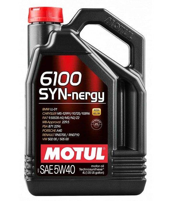 Масло 4х такт MOTUL  6100 Syn-Nergy 5W40