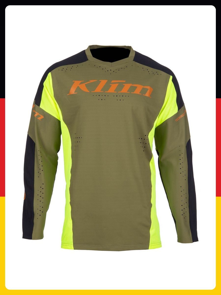 Джерси Klim XC Pro Jersey XL Hi-Vis - Winter Moss