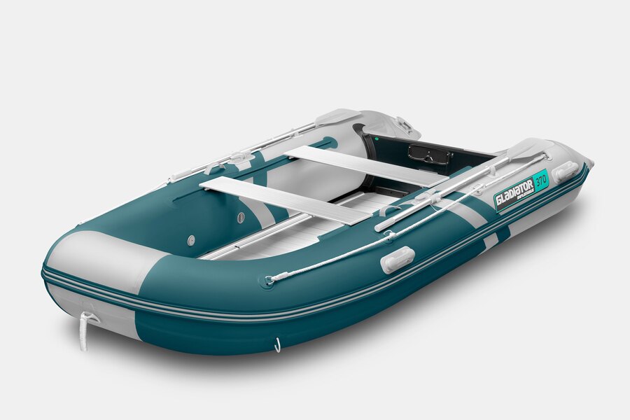 Надувная лодка GLADIATOR D370 AL (морской зелено-белый)