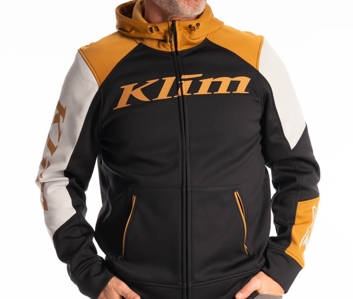 Кофта с длинным рукавом Klim Stealth Hoodie XL Black - Golden Brown
