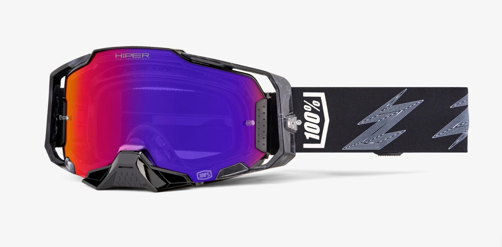 Очки мотокросс 100% Black/Purple