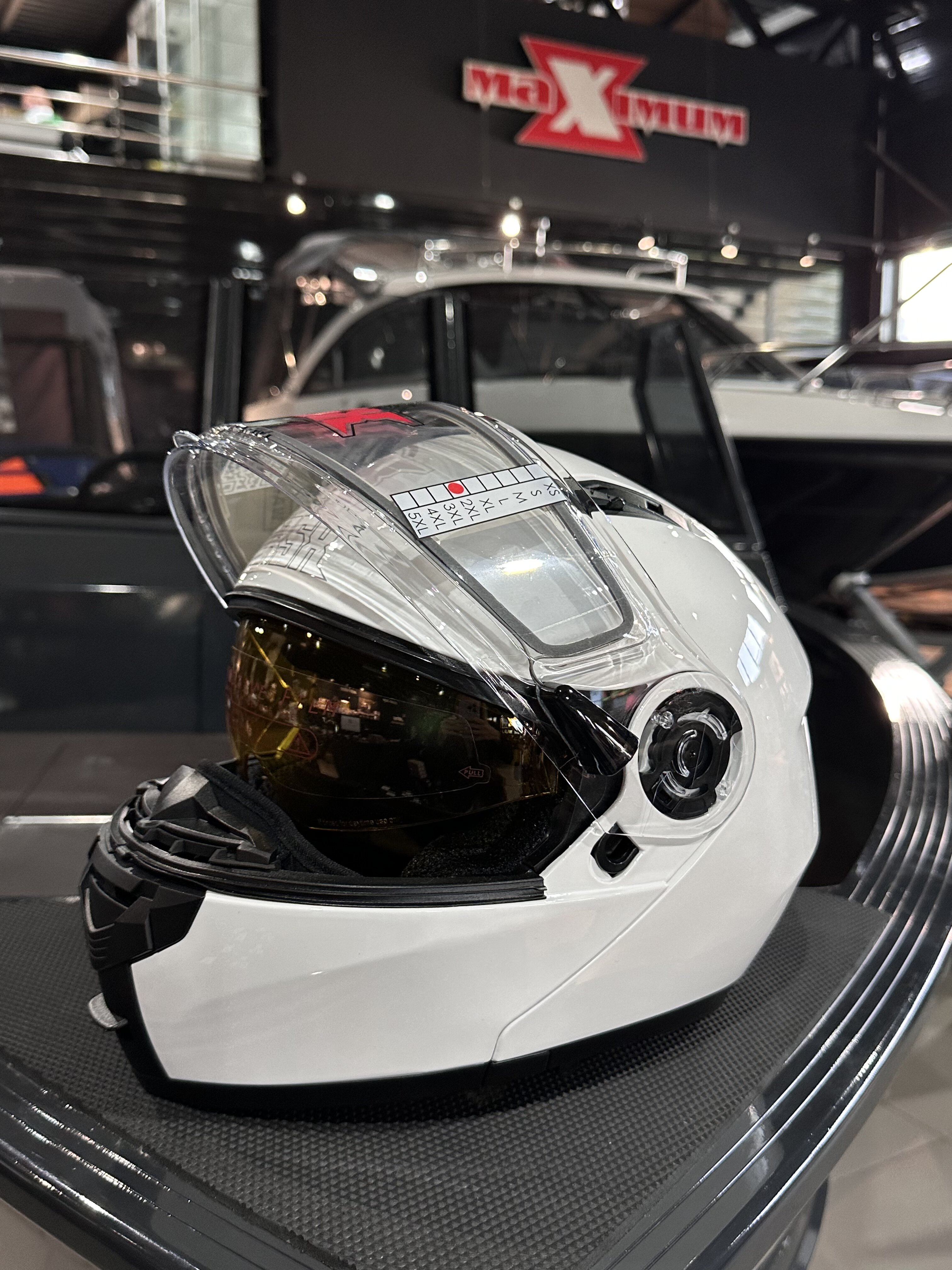 Шлем модуляр RSX Spark Winter XXL, белый
