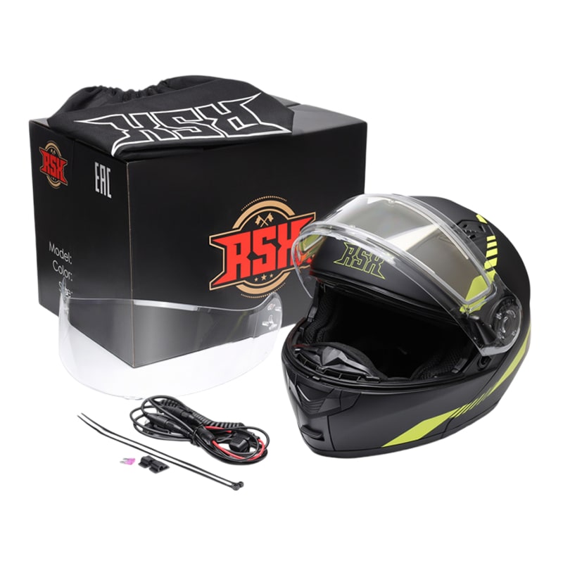 Шлем модуляр RSX Spark Winter XXXL, черн.