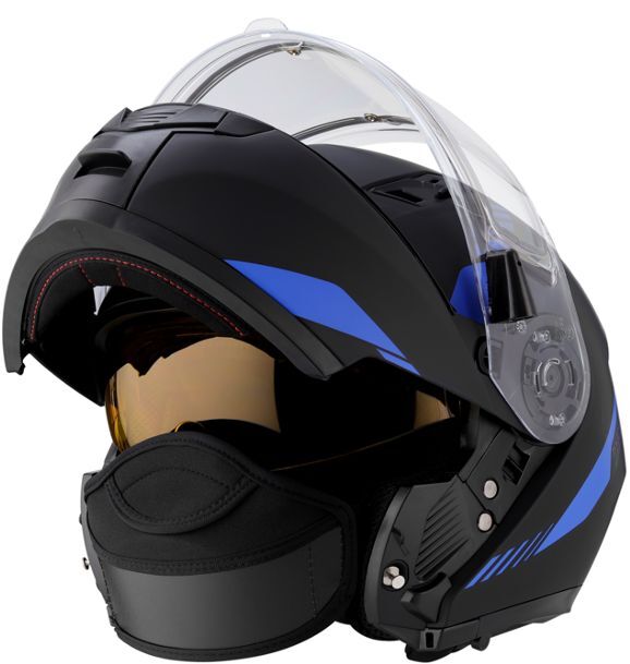 Шлем модуляр RSX Spark Winter L, черно-синий