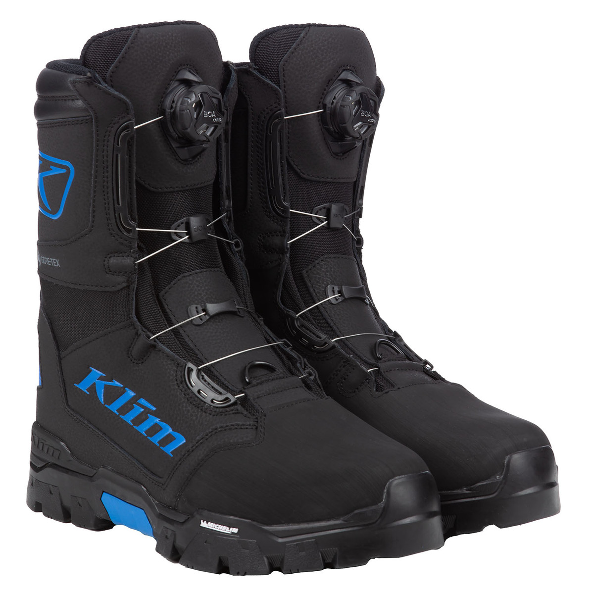 Ботинки Klim Klutch GTX BOA Boot 9 Black - Electric Blue Lemonade