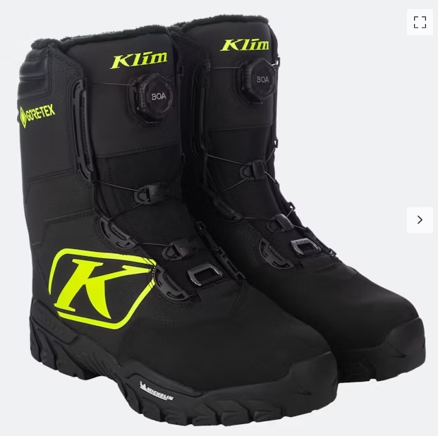Ботинки Klim Force GTX BOA Boot 8 Black - Hi-Vis