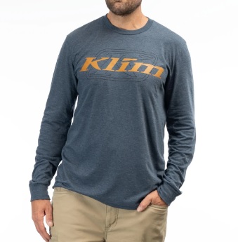 Футболка Klim с длинным рукавом K Corp LS T LG Navy Frost - Golden Brown